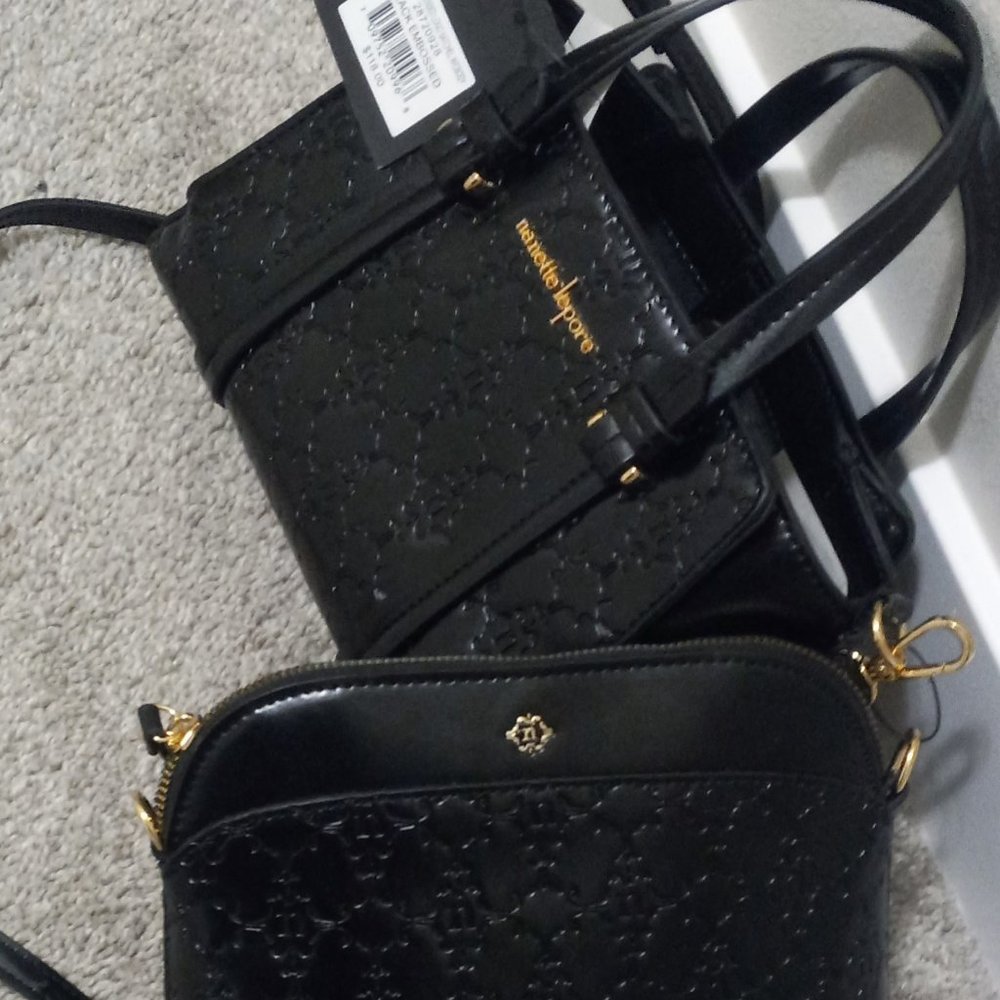 NWT Nanette Lepore Aaliyah 3-Way beautiful and Solid Crossbody & Satchel